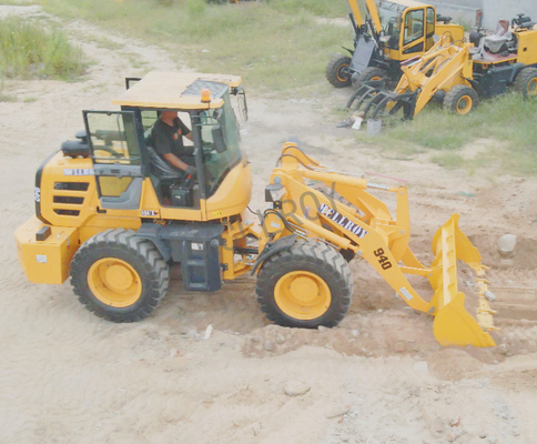 3500MM Compact Articulated Wheel Loader Cycle Time Less Than 7s Front End Shovel Loader