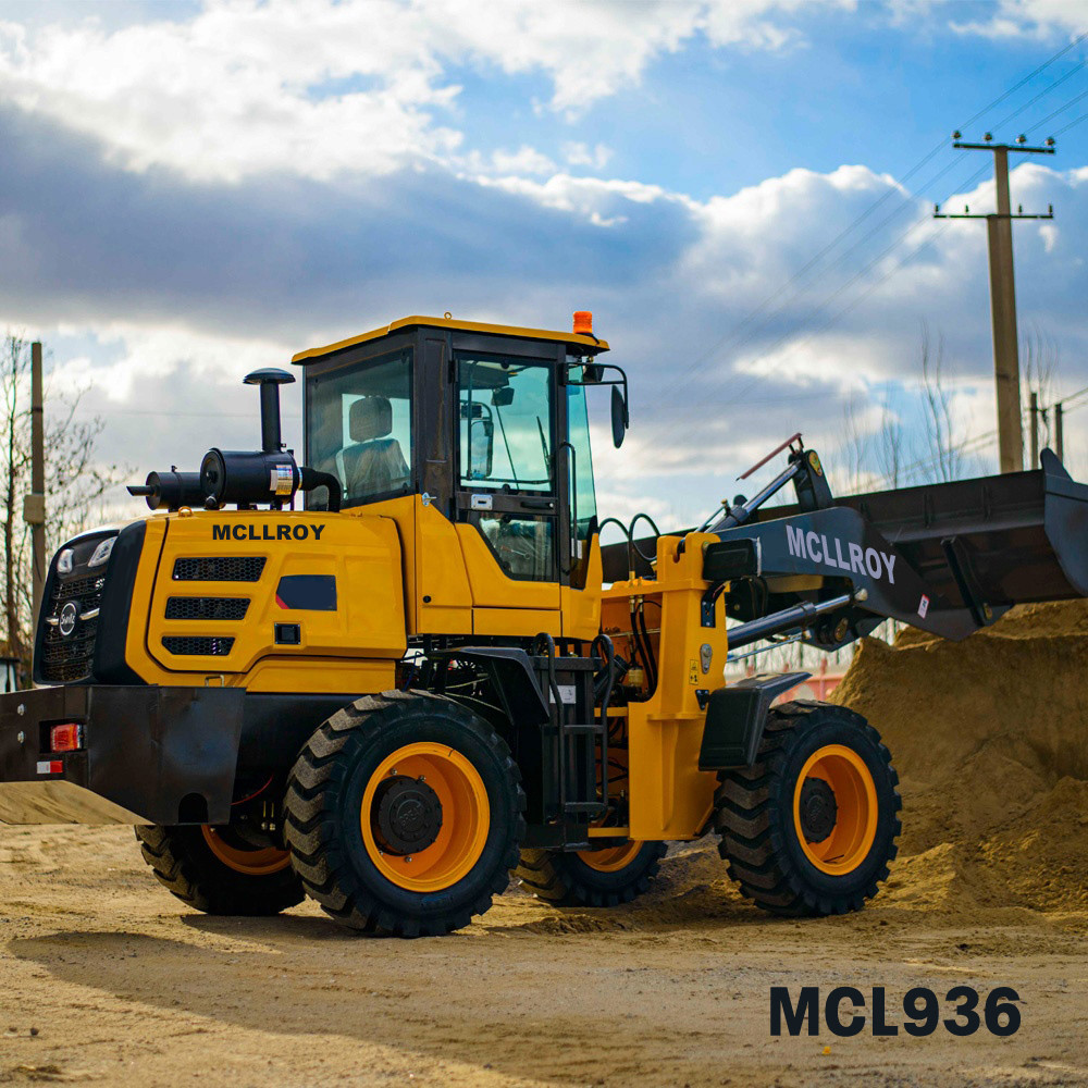 65kw Mini Shovel Wheel Loader Machine With 1.1m3 Bucket Capacity