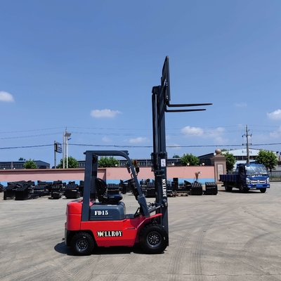 Capacidad de carga de 1500 kg Elevadora elevadora diésel FD15 Alta de protección 2040 mm