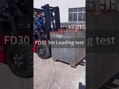 Prueba de desplazamiento lateral y carga de la carretilla elevadora MCLLROY FD30