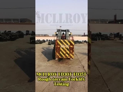 Prueba de carga en terrenos accidentados de la carretilla elevadora MCLLROY FD30T