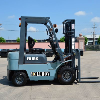 Durable Diesel Counterweight Forklift FD15 1500kg Loading Capacity