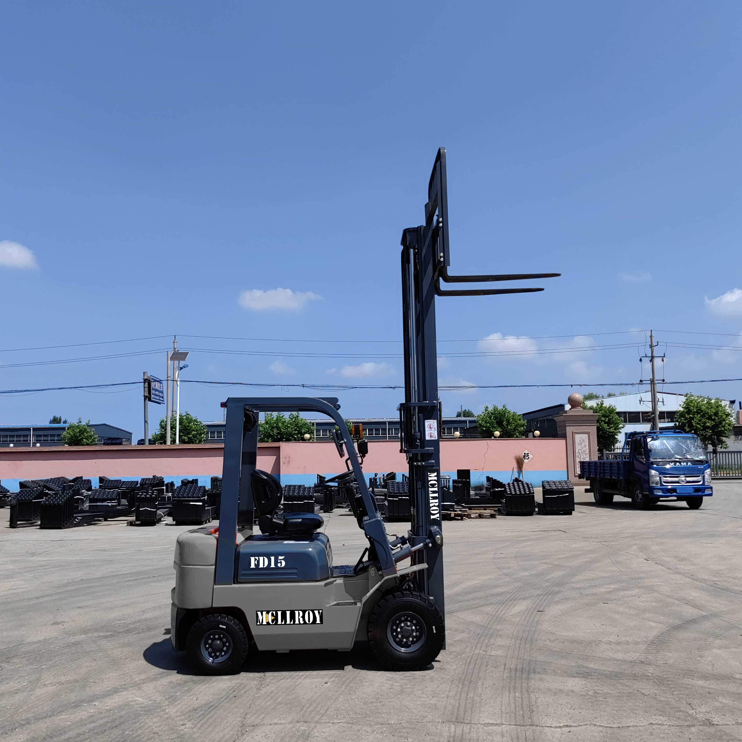 Sturdy Diesel Counterbalanced Forklift FD15 Engine Power 32 KW